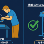 落地式脚踏热封口机对比手动脉冲封口机，优势体现在哪里？