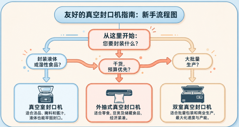 刚起步创业,首台真空封口机该如何选购?