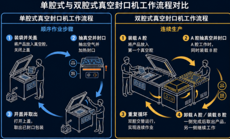 单室与双室真空包装机:全方位对比详解